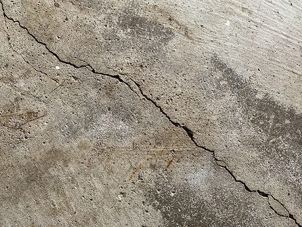 Poured Concrete Wall Crack